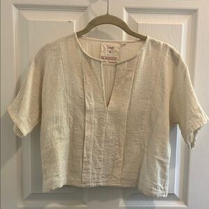 Seek Undyed Cotton Crop Top